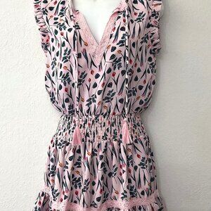 NEW ESLEY FLORAL LACE BOHO  DRESS  (Has flaw)